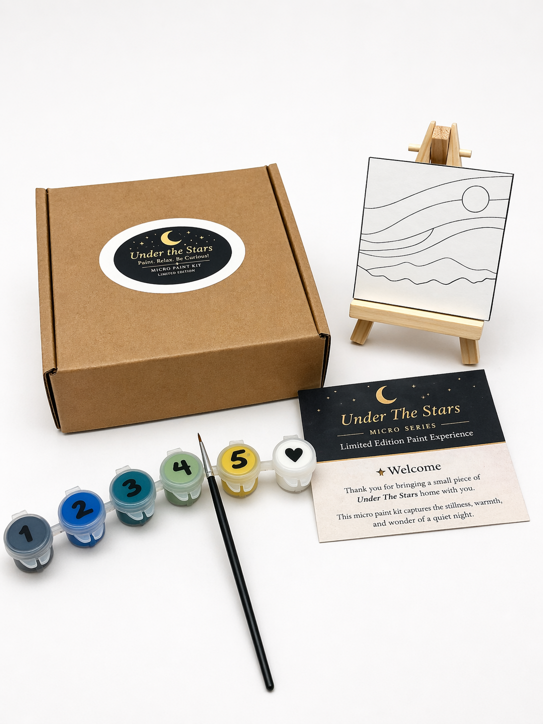 Mini Paint-by-Numbers Kit – Under the Stars Collection